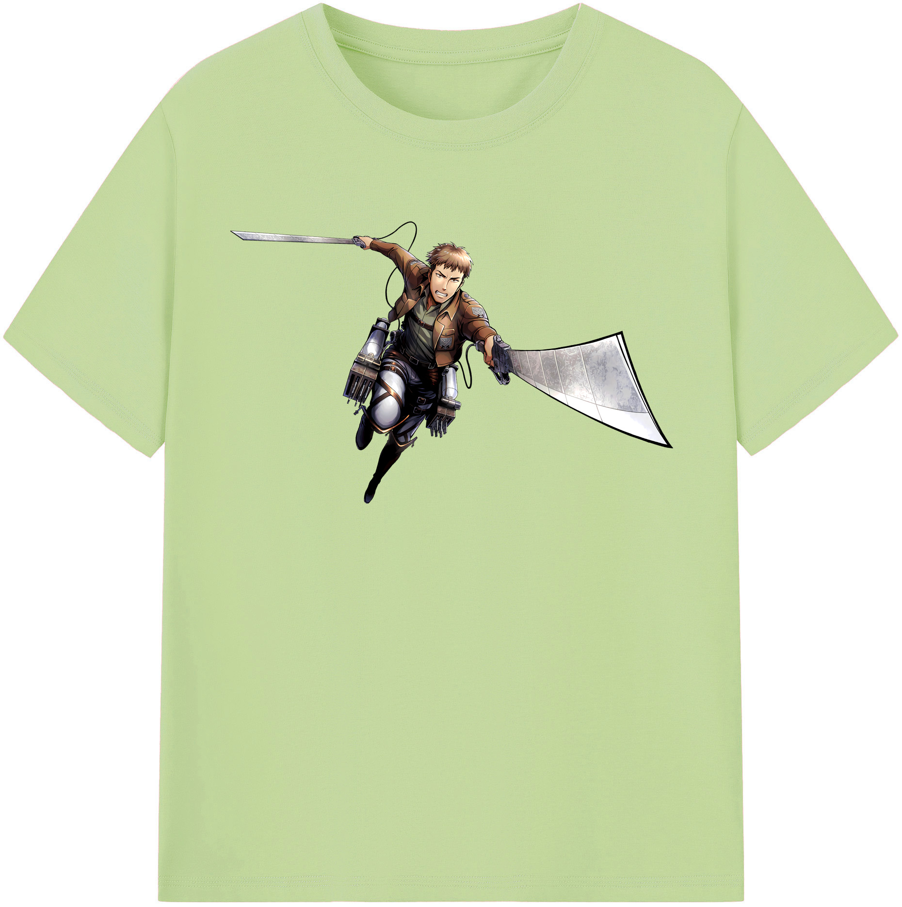 （画像用） 進撃の巨人 Attack on Titan 綿100％半袖Tシャツ（フロントプリント）